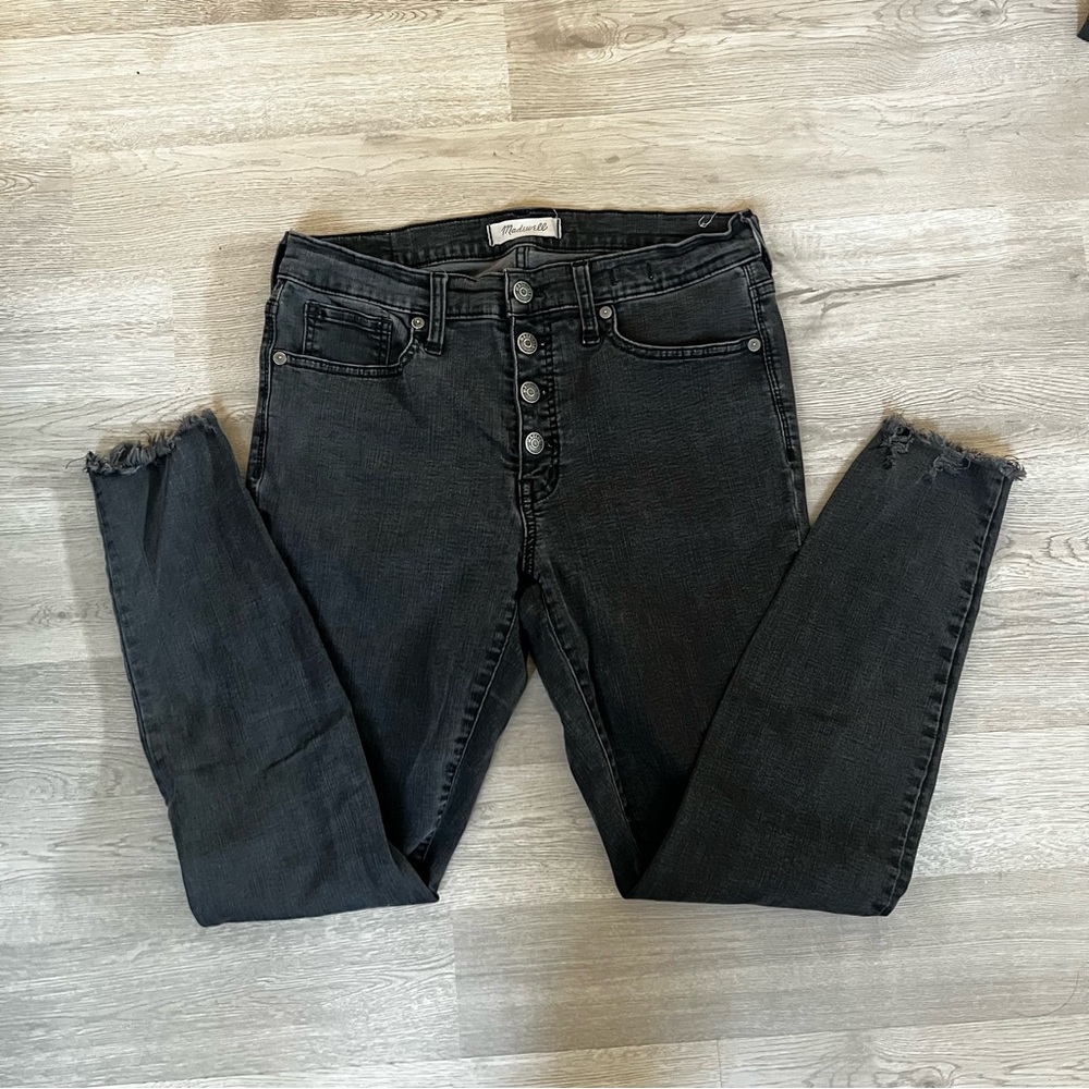 Madewell High Rise Black Jeans